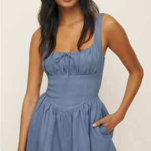 Reformation Blue Mini Dress
